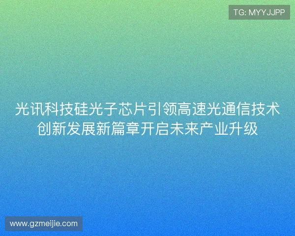 光讯科技硅光子芯片引领高速光通信技术创新发展新篇章开启未来产业升级